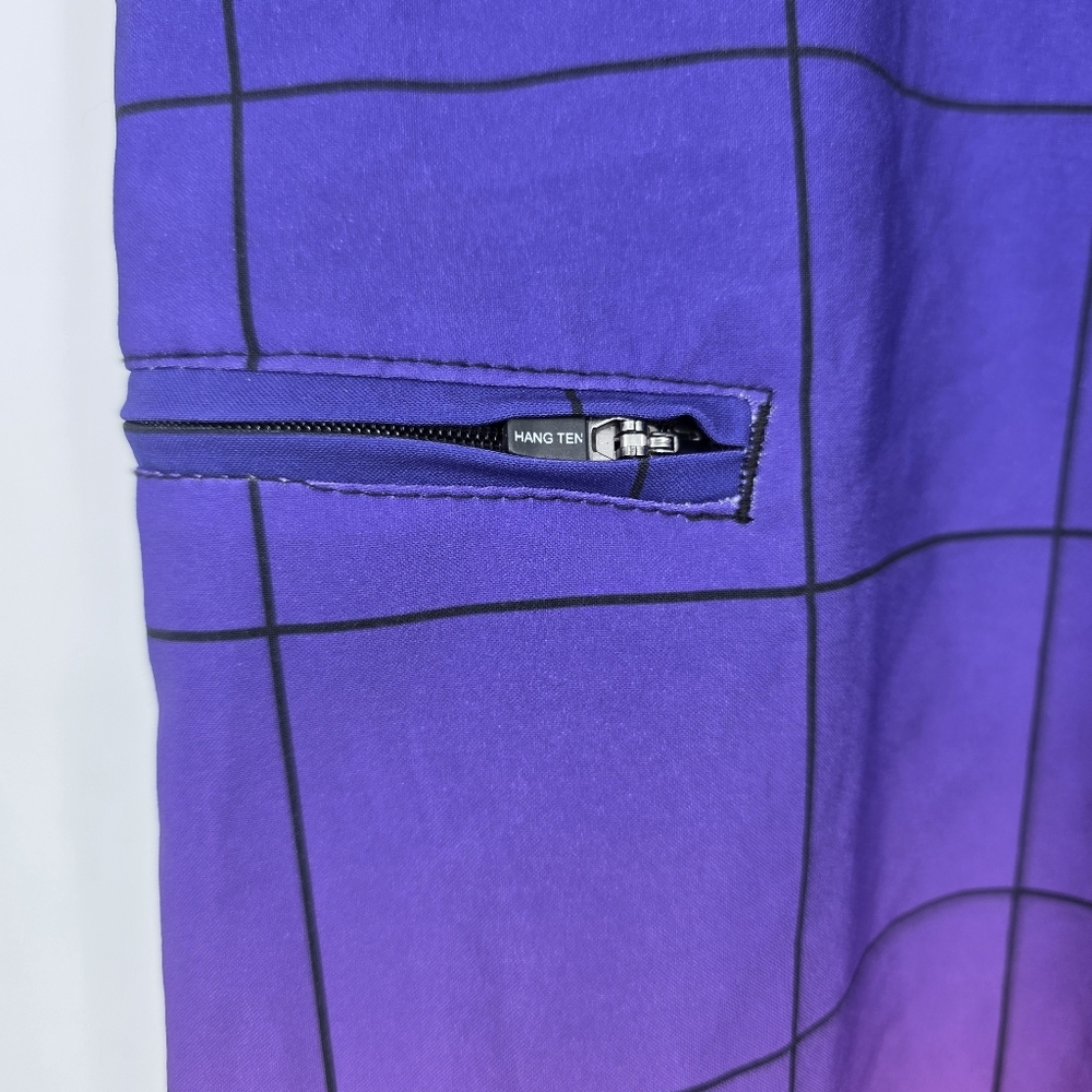 Hang Ten Gradient Grid Pattern Board Shorts 30. - Picture 4 of 7